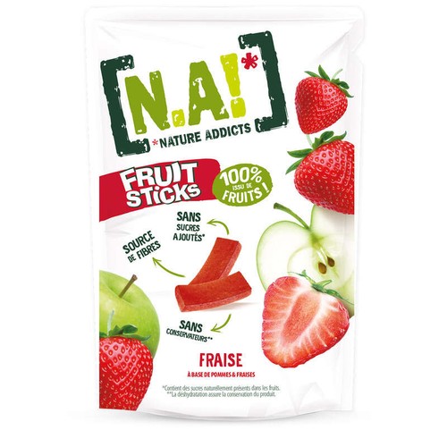 N.A! Sticks De Fruits Saveur Fraise 40g
