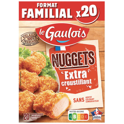 Le Gaulois Etui Nuggets Extra Croustillant 400g