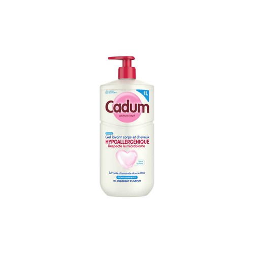Cadum Douche Gel lavant hypoallergénique à l'Amande douce 1L