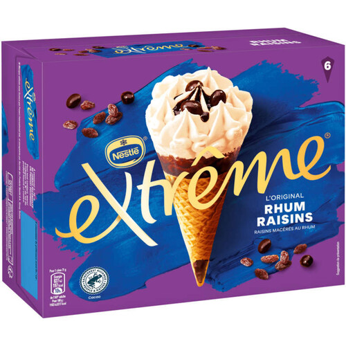 Nestlé Extrême Cône Glacé Rhum Raisins 426G