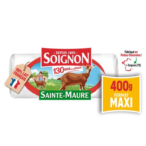Soignon Bûche de chèvre maxi format 400g