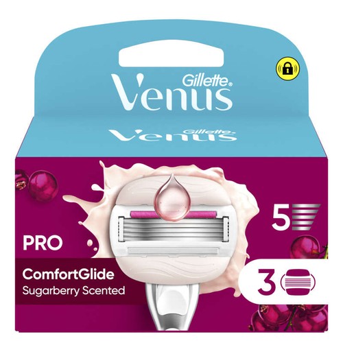 Gillette Venus Lames Pro ComfortGlide Parfum Sugarberry x3