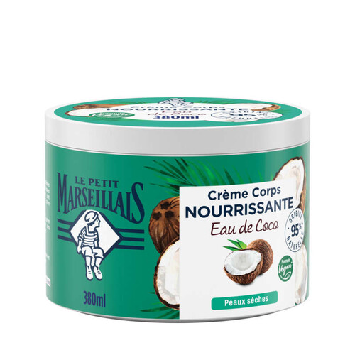 Le Petit Marseillais Crème Corps Nourrissante Eau de Coco 380ml