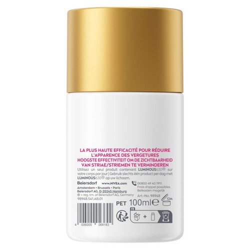 Nivea Huile Sérum Corps Anti-Vergetures Luminous 630 100ml