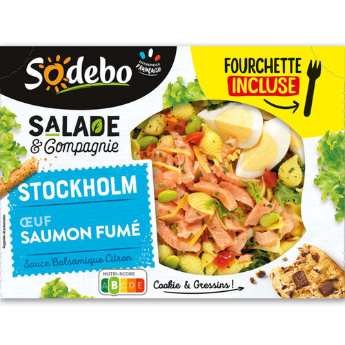 Sodebo Salade & Compagnie Stockholm Saumon Crudités 320g