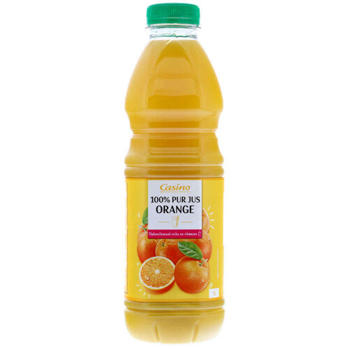 Casino Jus D'Orange - 100% Pur Jus Bouteille 1L