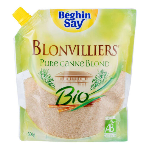 Blonvilliers sucre roux de canne bio le pack de 500g