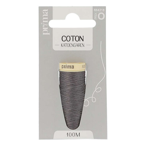 La Brosse et Dupont Fil Coton Moyen Gris Fonce 100m