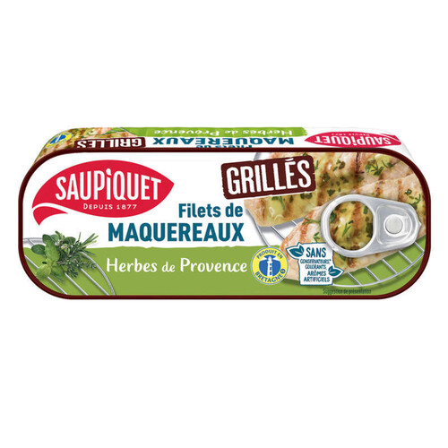 Saupiquet Filets De Maquereaux Grillés Herbes De Provence 120G