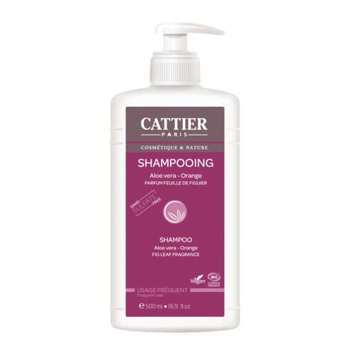 Cattier Shampoing sans Sulfate Aloe Vera Orange 500ml