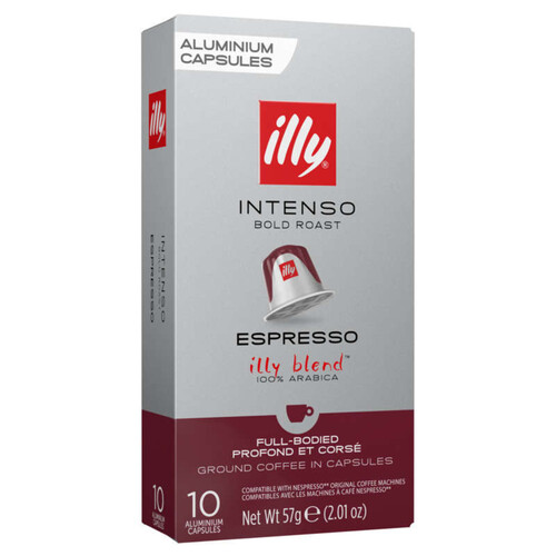 Illy Café Espresso Intenso 100% Arabica x10 capsules 57g