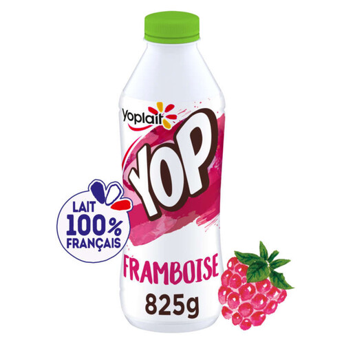 Yoplait yop yaourt a boire parfum framboise bouteille 825g