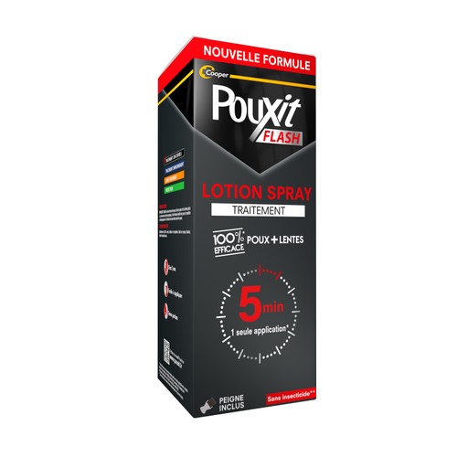 Pouxit Flash Lotion anti-poux et lentes 150ml
