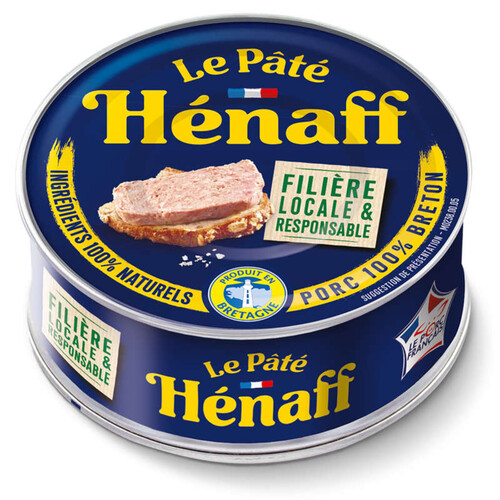 Hénaff Pâté Pur Porc Avec Filets Et Jambons 78G
