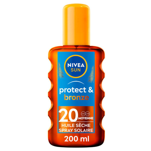 Nivea sun spray protect & bronze oil spf20 200ml