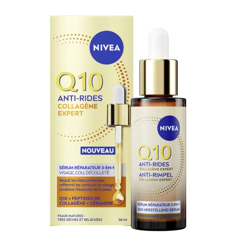 Nivea Sérum Réparateur 3-en-1 Anti-Rides Q10 Collagène 30ml