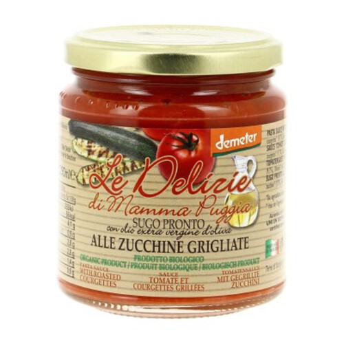 [Par Naturalia] Le Delizie Di Mamma Sauce Tomate & Courgettes Grillées 300G Bio