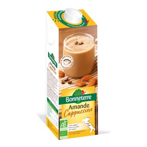 Bonneterre Boisson Amande Cappuccino Bio 100% végétal 1L
