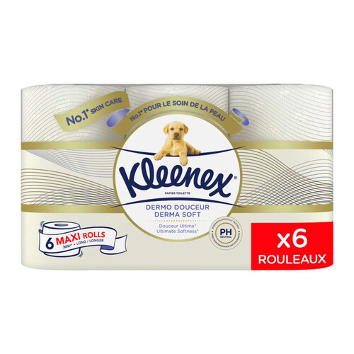 Kleenex® Papier toilette Dermo Douceur x6