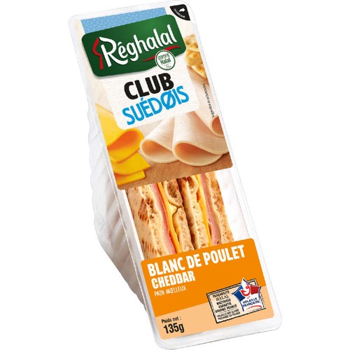Reghalal Sandwich Suédois Poulet 135g