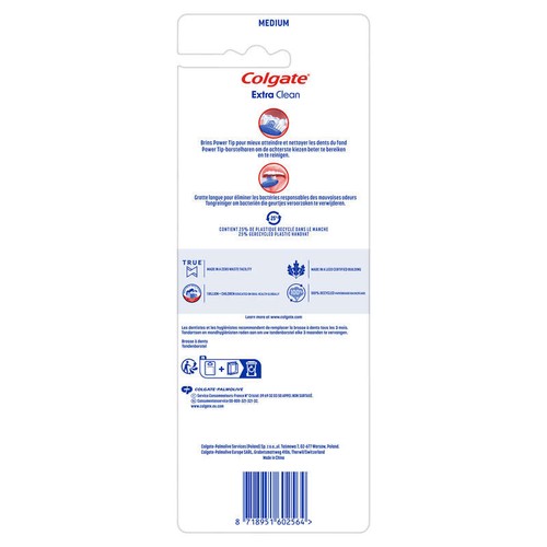 Colgate Brosses à Dents Multi-Action Medium x4