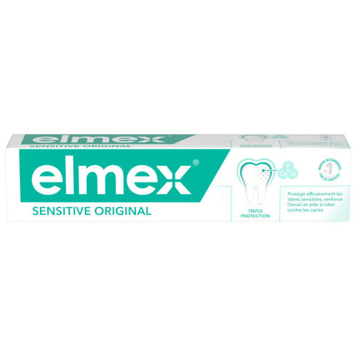 Elmex Dentifrices Sensitive Dents Sensibles 0% colorant 75ml