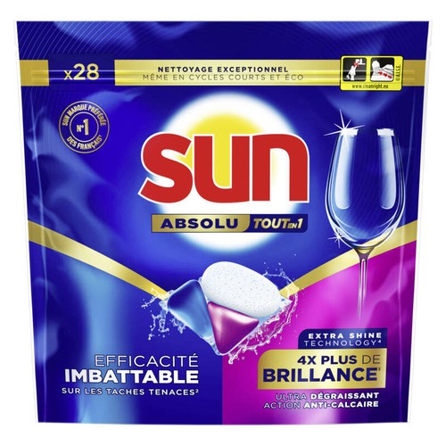 Sun Capsule lave vaisselle brillance x28