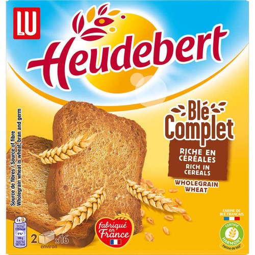 Lu Heudebert Biscottes Blé Complet 280g