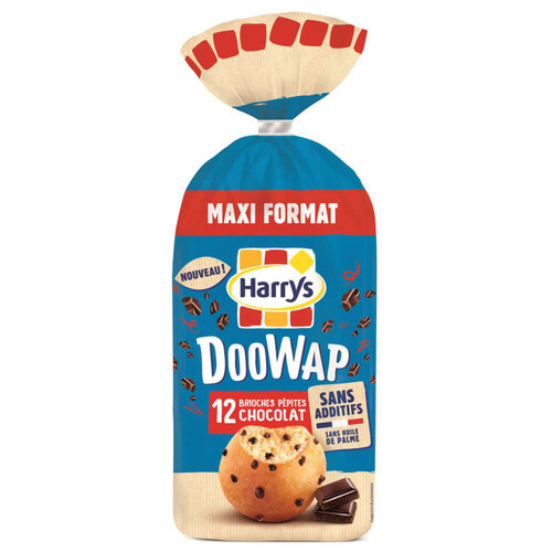 Doowap Brioches aux pépites de chocolat sans additifs x12