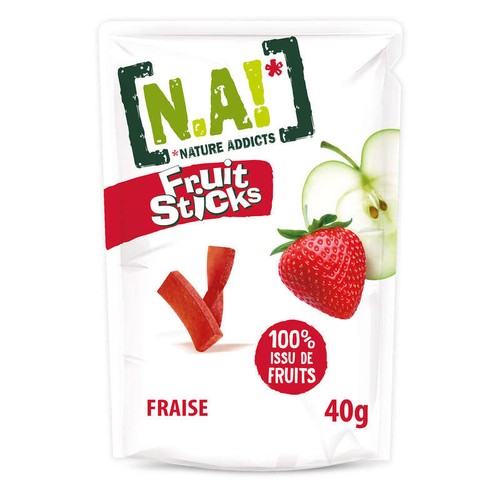 N.A! Sticks De Fruits Saveur Fraise 40g