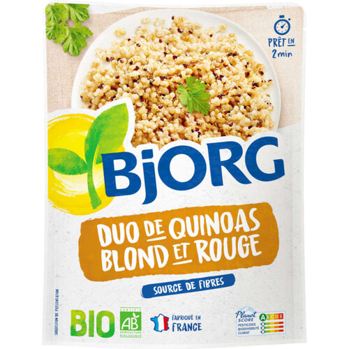 Bjorg Duo de Quinoa Blond Et Rouge, Bio 220g