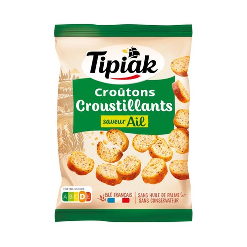 Tipiak Croûtons de Pain Croustillants Ail 220g