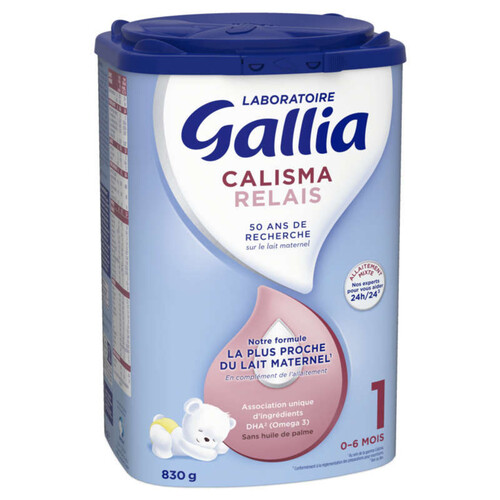 Gallia Calisma Relais 1er âge de 0 à 6 mois 830g