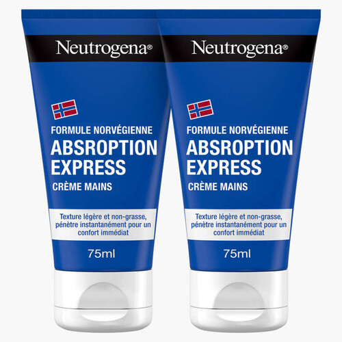 [Para] Neutrogena Formule Norvégienne Crème Mains Absorption Express 2x75ml