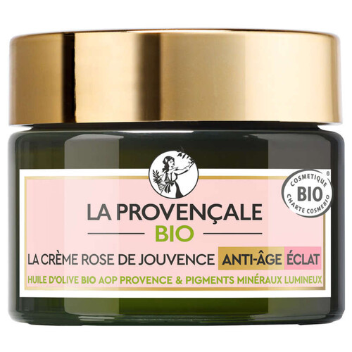 La Provencale Crème Visage Rose de Jouvence Anti-Age Jour Eclat Bio 50ml