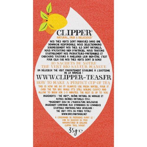 Thés verts - Clipper Teas