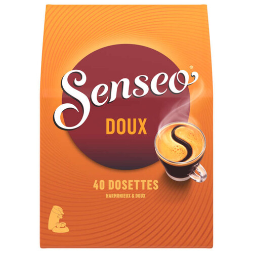 Senseo café doux x40 dosettes, 277g