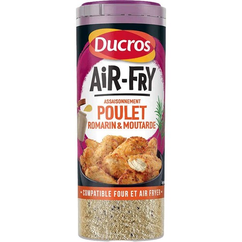 Ducros Airfryer Assaisonnement poulet romarin & moutarde 125g
