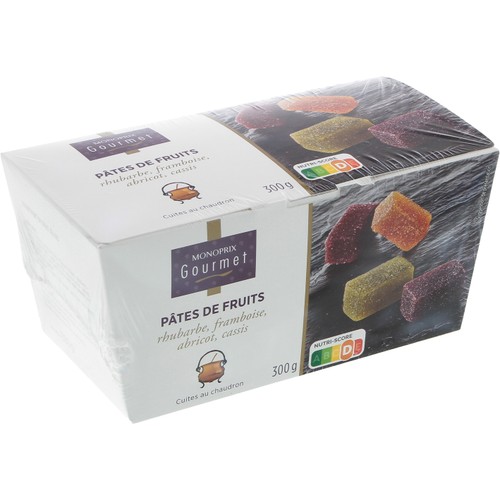 Monoprix Pâtes de fruit 4 parfums 300g