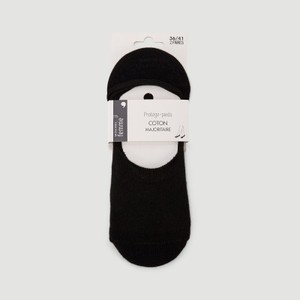 Monoprix Femme Protège-Pieds En Coton X2 Noirs TU
