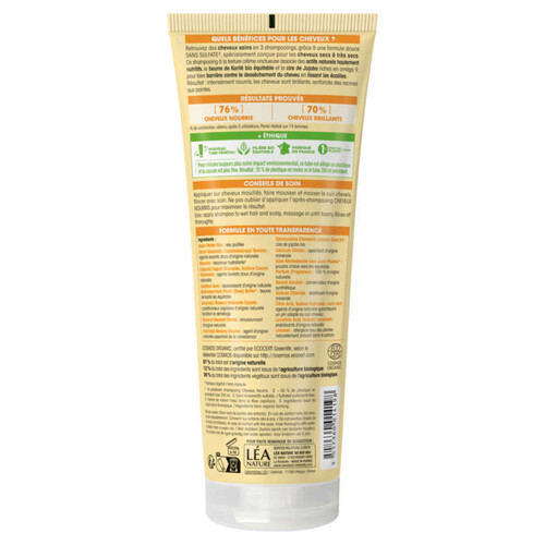 SO'BiO Étic Shampooing Cheveux Nourris au Karité Bio 250ml