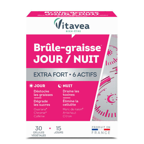 Vitavea Brûle Graisse Jour/Nuit Extra Fort 6 Actifs X30