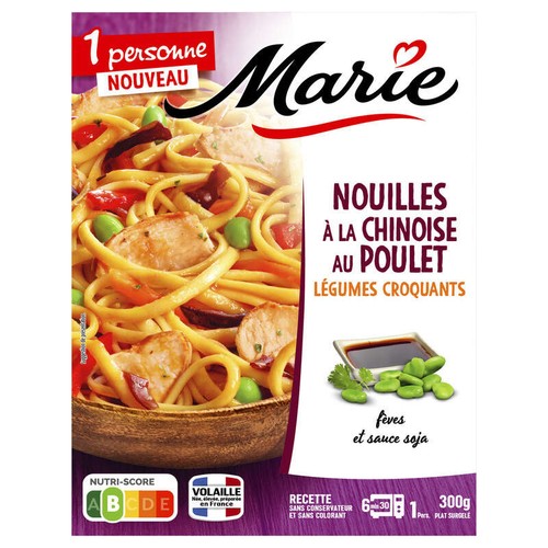 Marie Nouilles à la chinoise au poulet, légumes croquants 300g