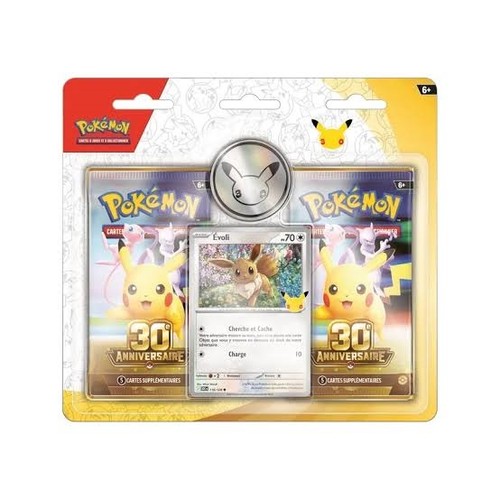 Duopack 2 Boosters Pokémon 30e Anniversaire Évoli
