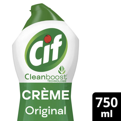 Cif Clean Boost Nettoyant Crème à Récurer Original 750ml