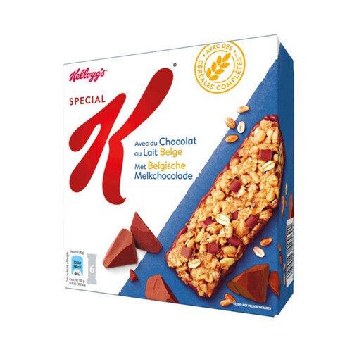 Kellogg's Barres Céréales Special K Chocolat au lait 6x20g