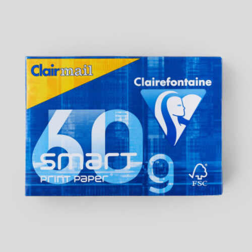 Clairefontaine Ramette De Papier -Feuilles Blanc A4 - 60G