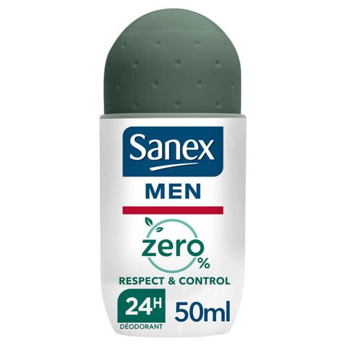Sanex Men Déodorant Homme Bille Zéro 0% Respect&Control 50ml