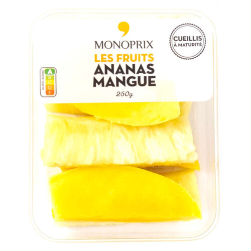 Monoprix ananas mangue cueillis à maturité 250g