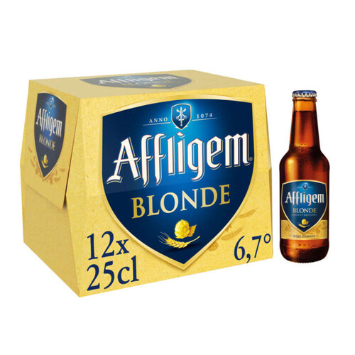 Affligem Blonde bière d'Abbaye 12 x 25 cl 6.7°